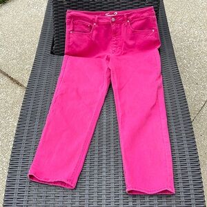 Seven7 slim Straight Leg Jean - Pink -Size 14